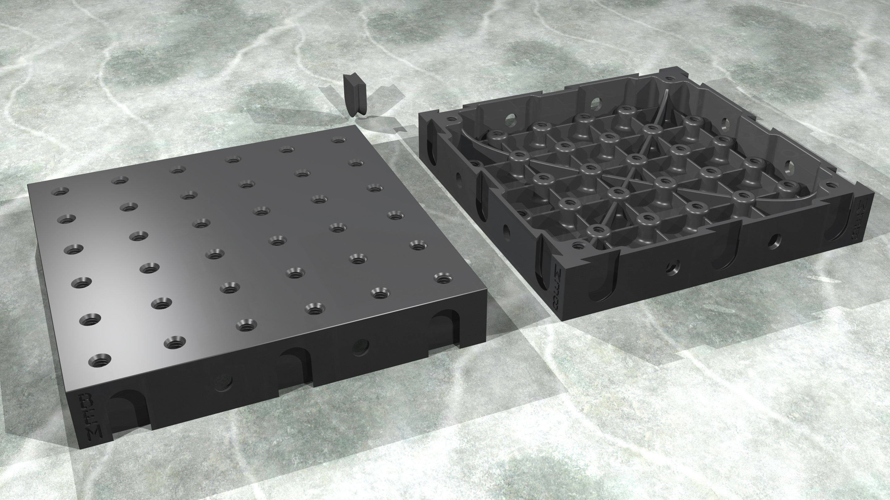 Optical Breadboard 6x6 1/4-20 Beta by BrendaEM