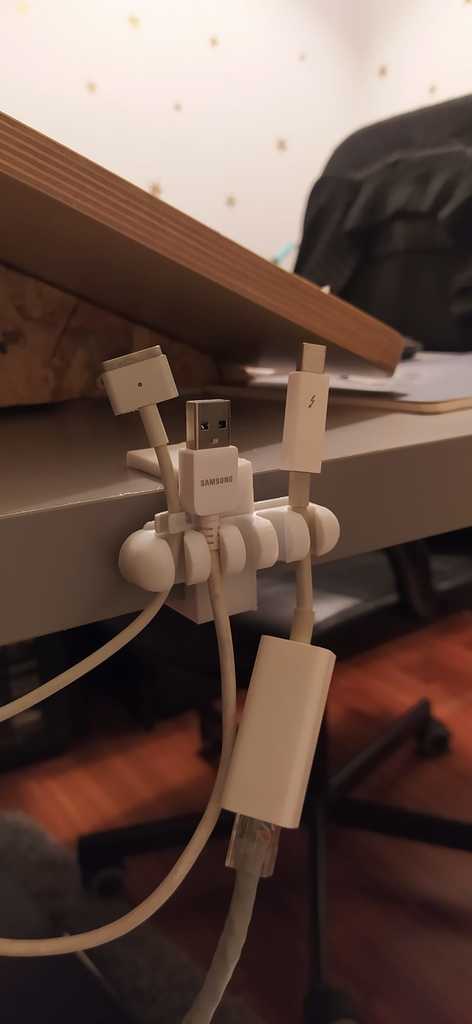 Cable Holder for IKEA tables