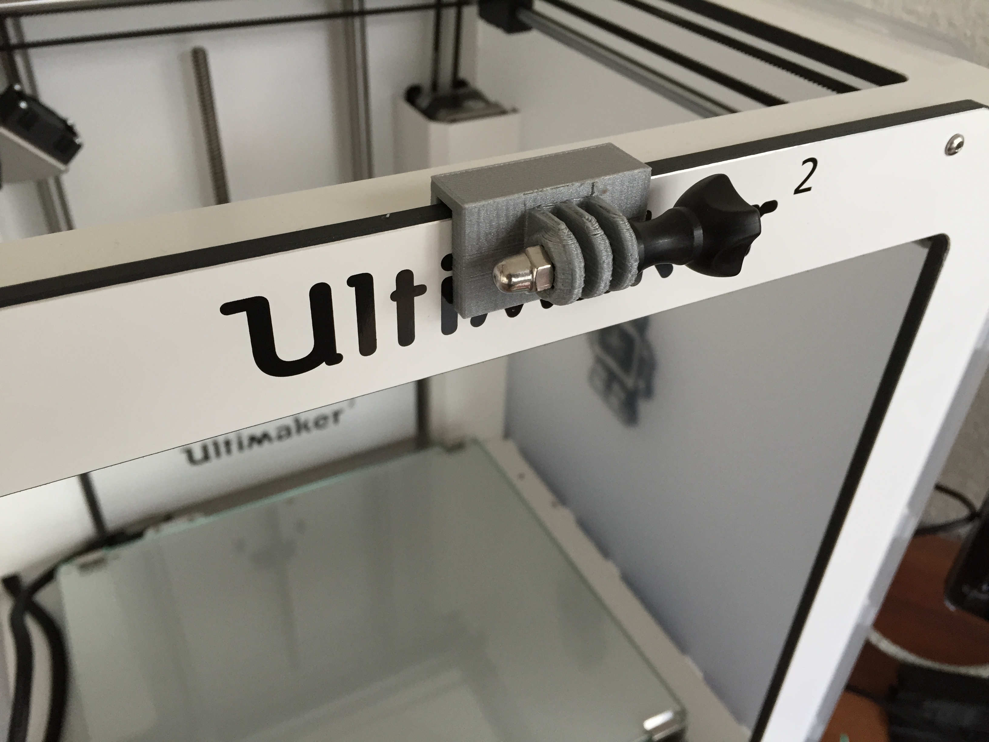 Ultimaker 2 GoPro mount