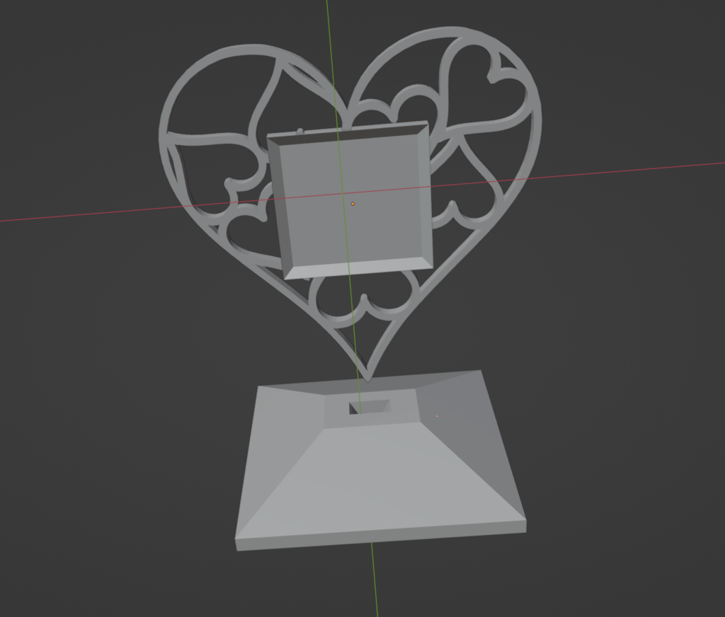 Heart with Stand and Text Box