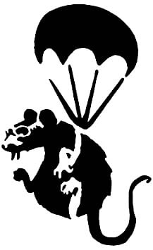 Banksy Rat stencil 12