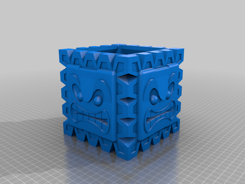Thwomp Pot with Drain Plate