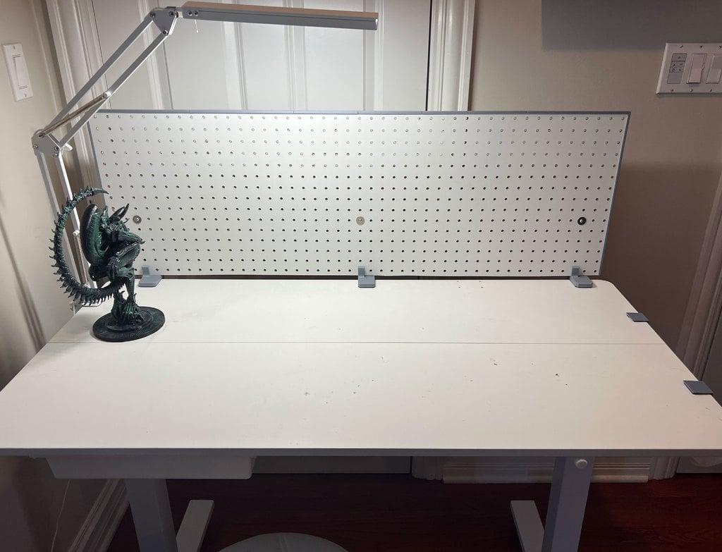 Pegboard table or desk mount