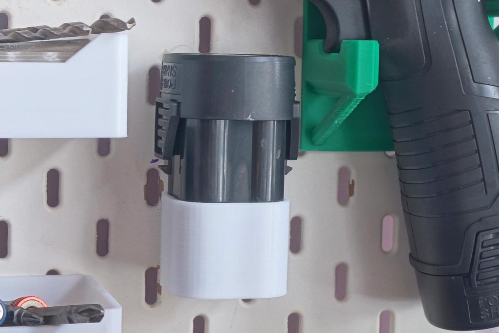 Ikea Skadis Power Tool Battery Holder