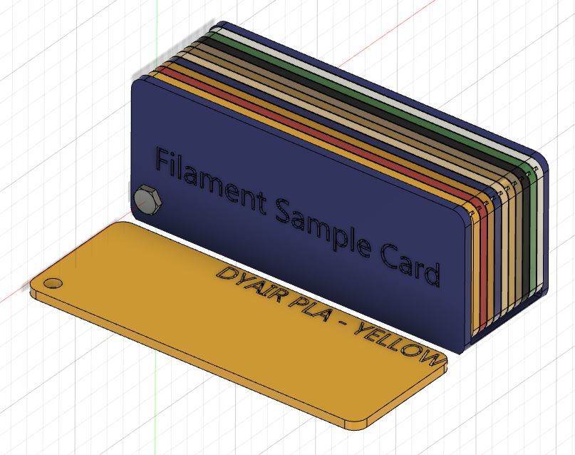 Filament Sample Card holder 