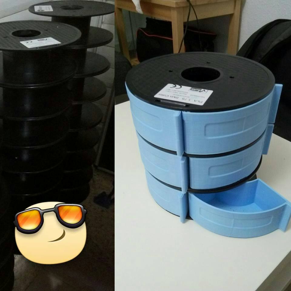 Spool drawer organizer