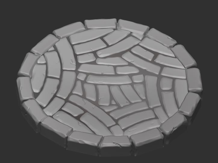 Tiled Stone Platform/ Base