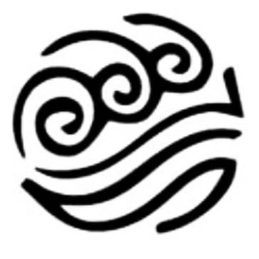 Avatar Water Tribe symbol stencil