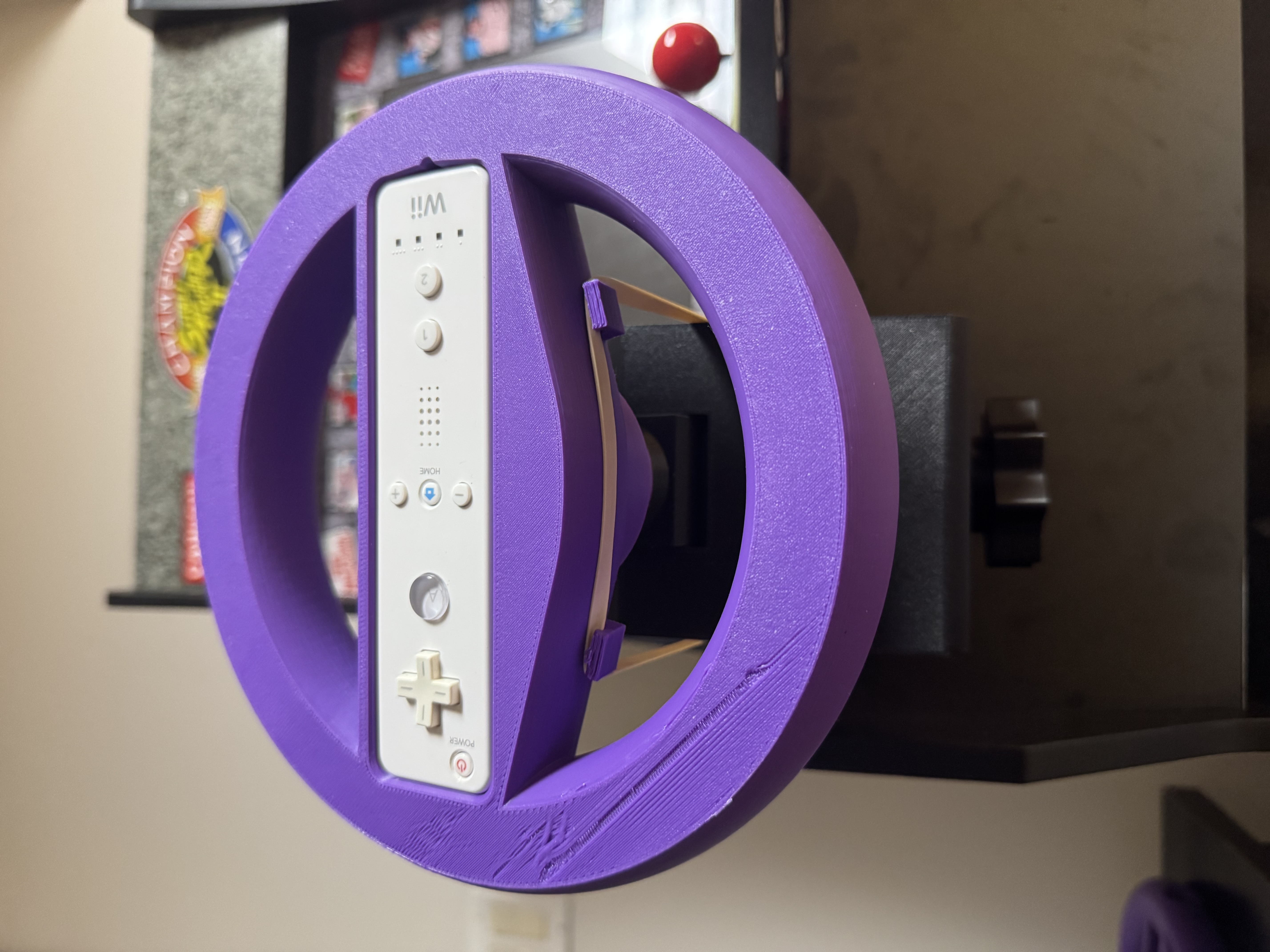 Wii steering wheel system "snap back" mod