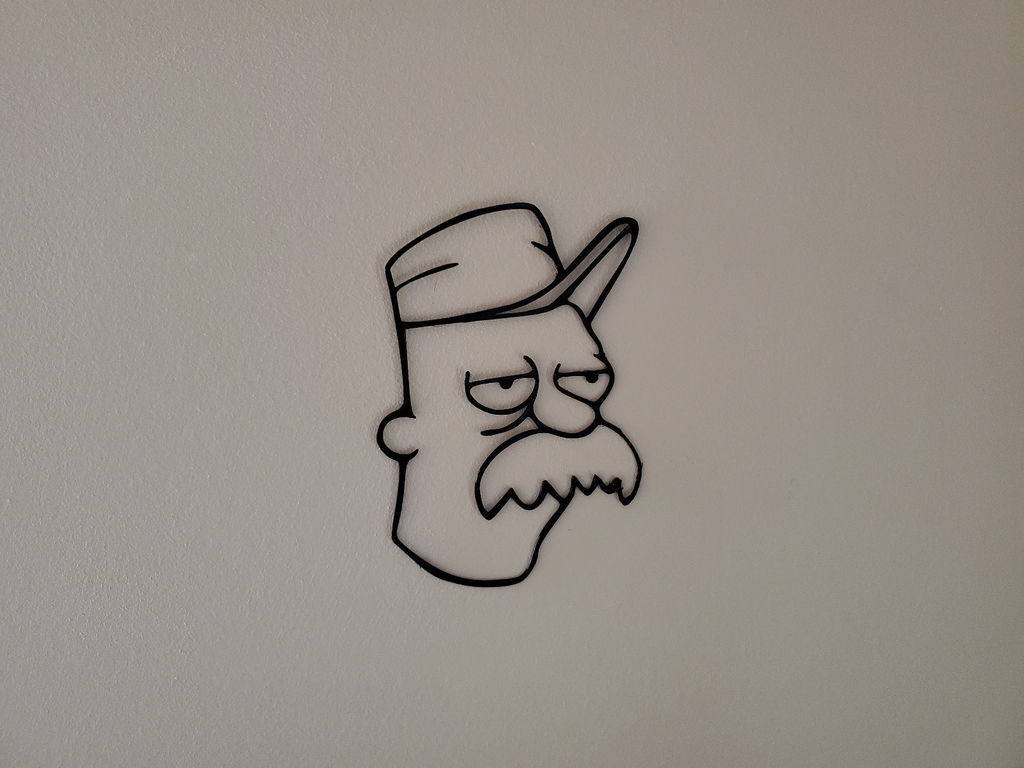 Scruffy The Janitor - Futurama Wall Art
