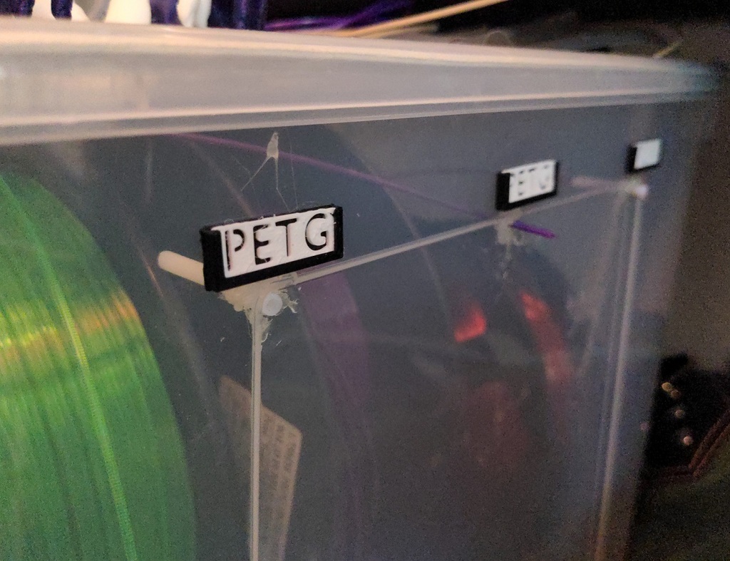 Filament Labels for dry box