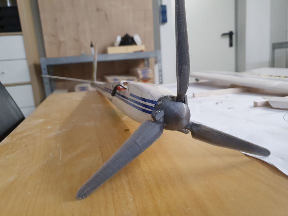 3 blade folding prop printed spinner