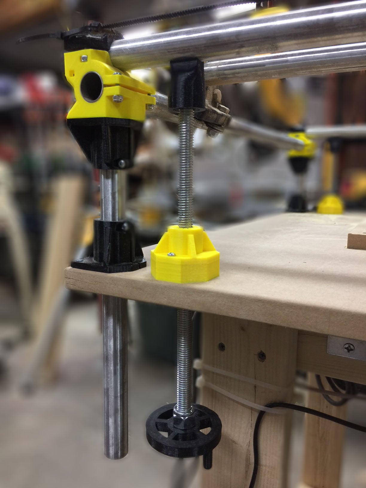 MPCNC leg leveler, stiffener and large table support