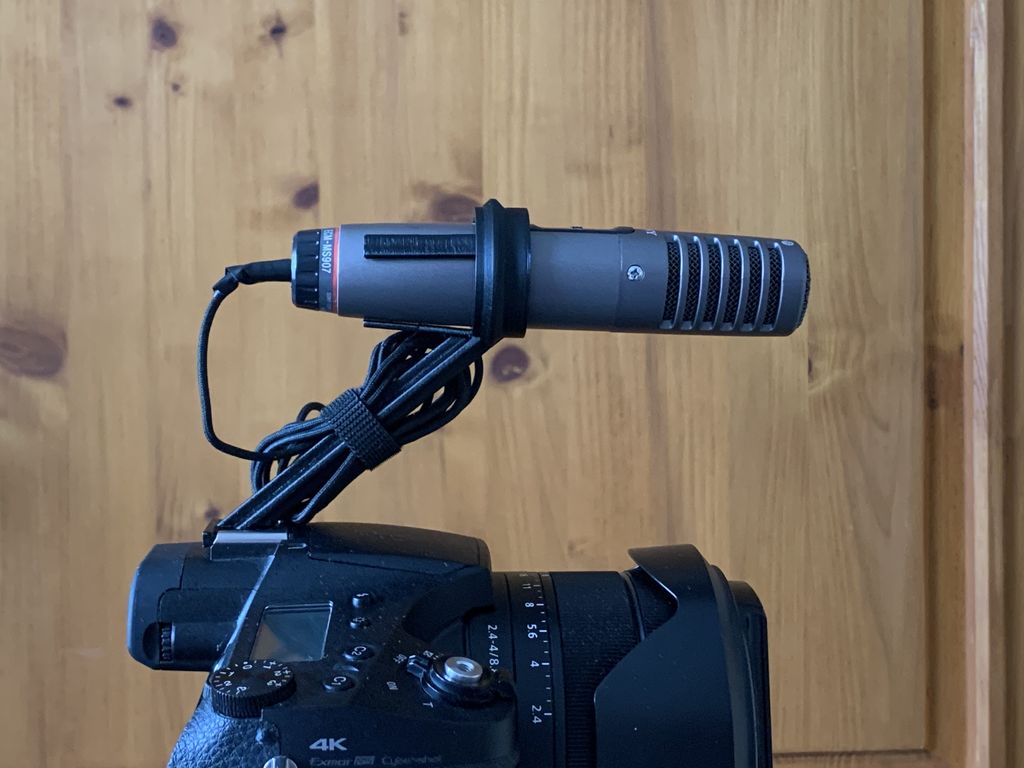 Microphone holder for Sony RX