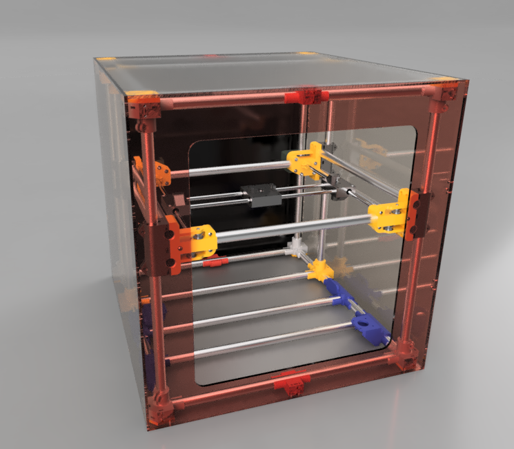Piper 2 version 2 Enclosed CoreXY design based on 20mm OD EMT conduit pipes UK