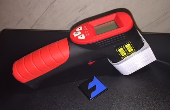 Holder for IR thermometer