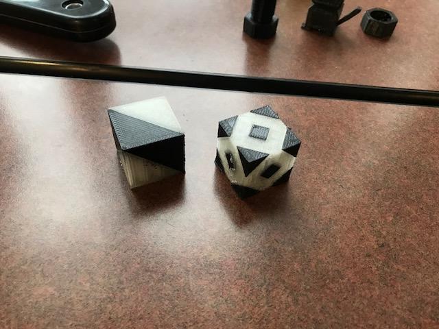 Dual Extrusion Calibration Cubes