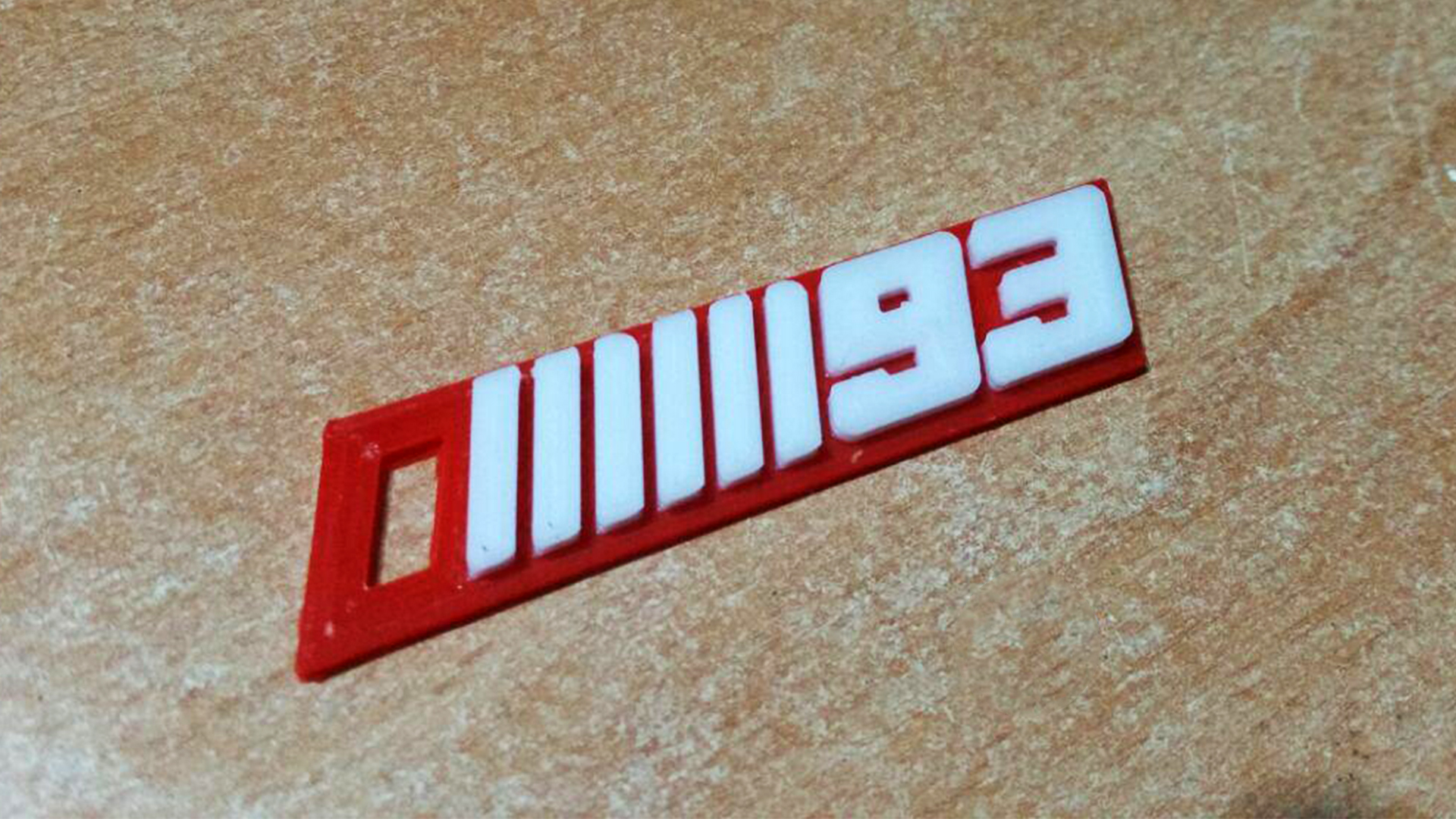 Marc Márquez 93 Keychain logo