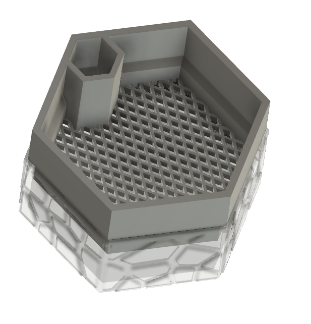 Self watering planter - Low Profile - Sieve bottom