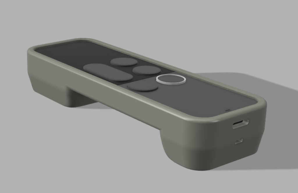 AppleTV Remote + Tile Tracker Case with Magnetic Feet