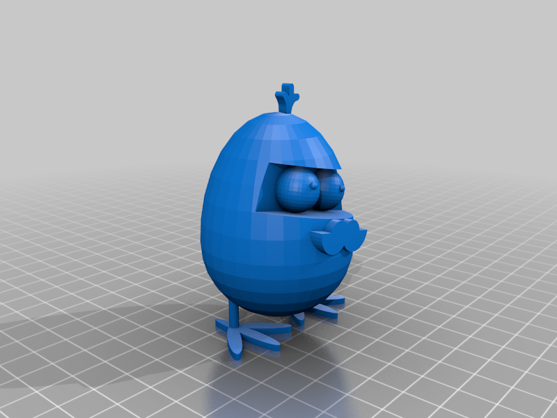 Chick with mustache