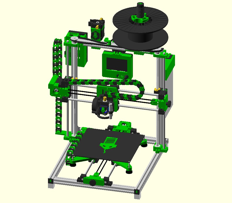 GREEN MAMBA V2.0 DIY 3D Printer