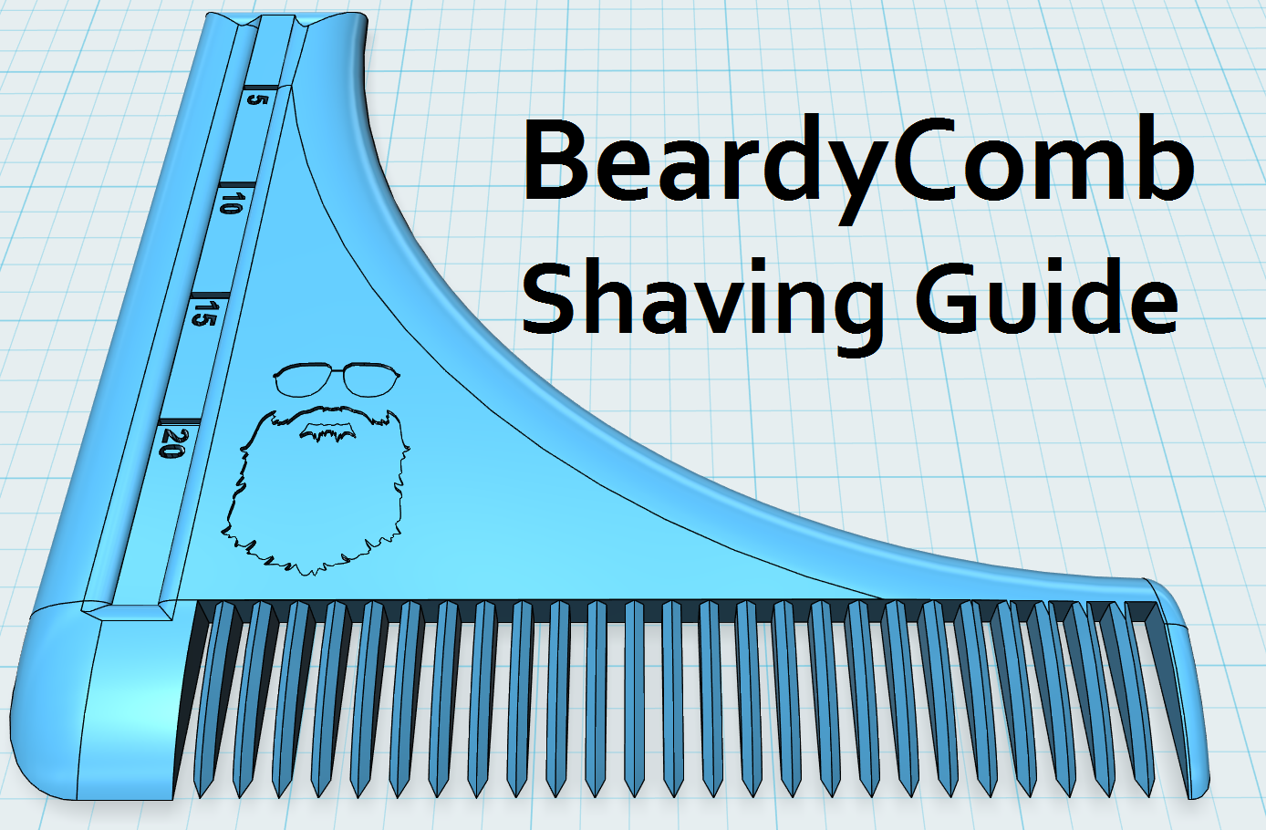 An Open Source Beard Comb Tool