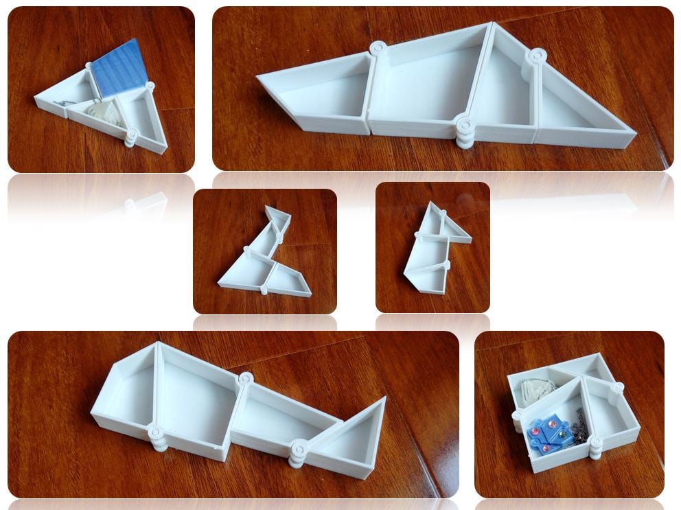 Hinged triangle to square transformation ||