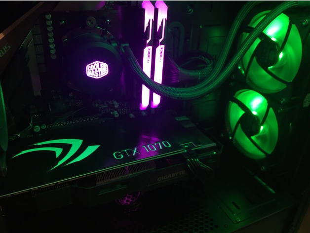 Graphics Card Backplate Gtx1070 By Happypig Thingiverse