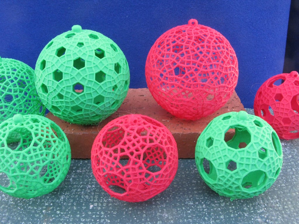Four Christmas Ornaments
