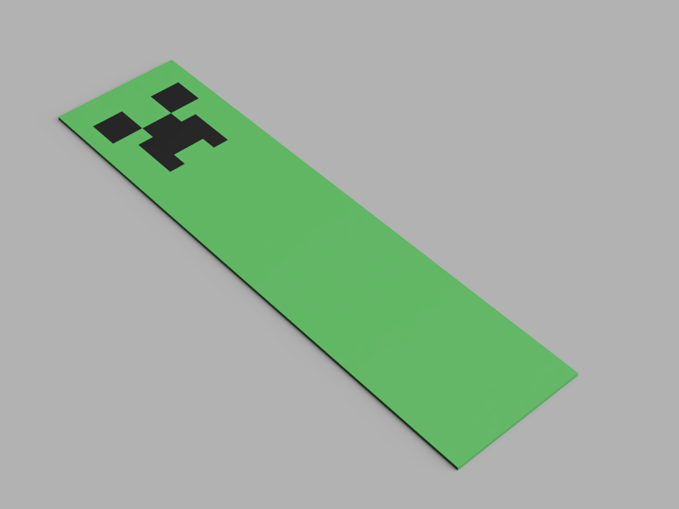 Minecraft Creeper Bookmark Multimaterial (MMU)