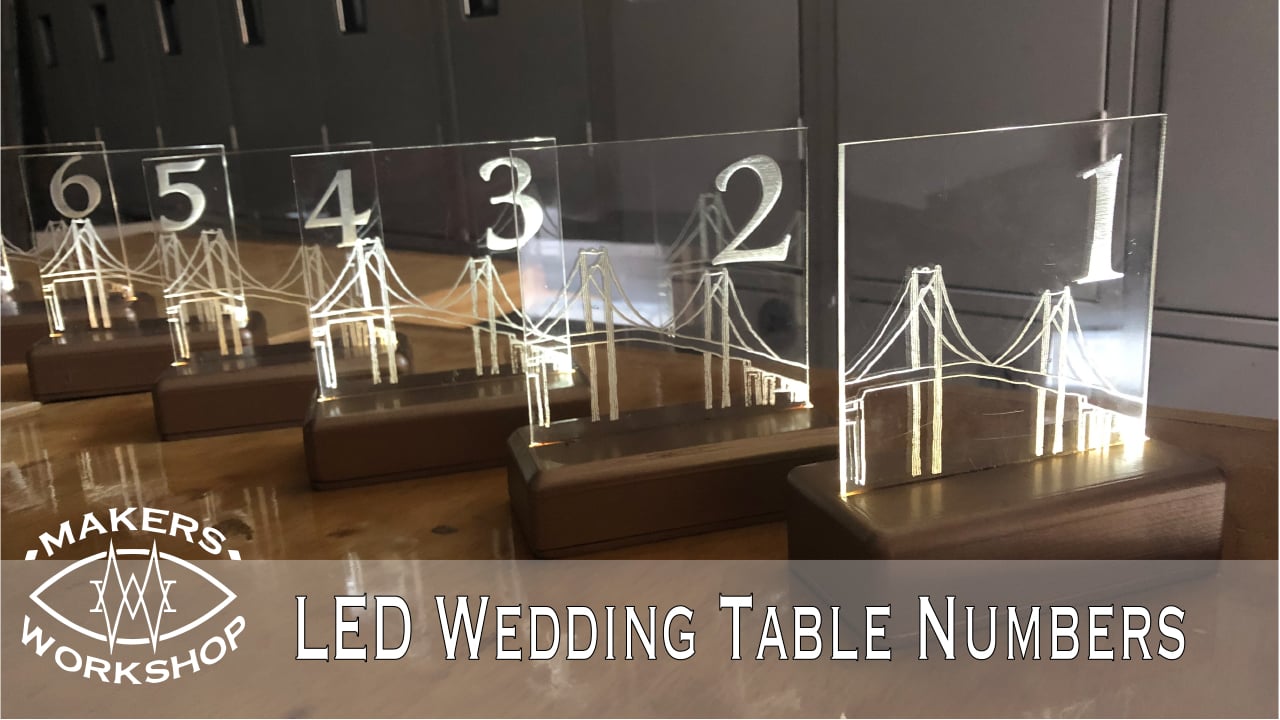 Fiber Optic Table Numbers / Night Light Base