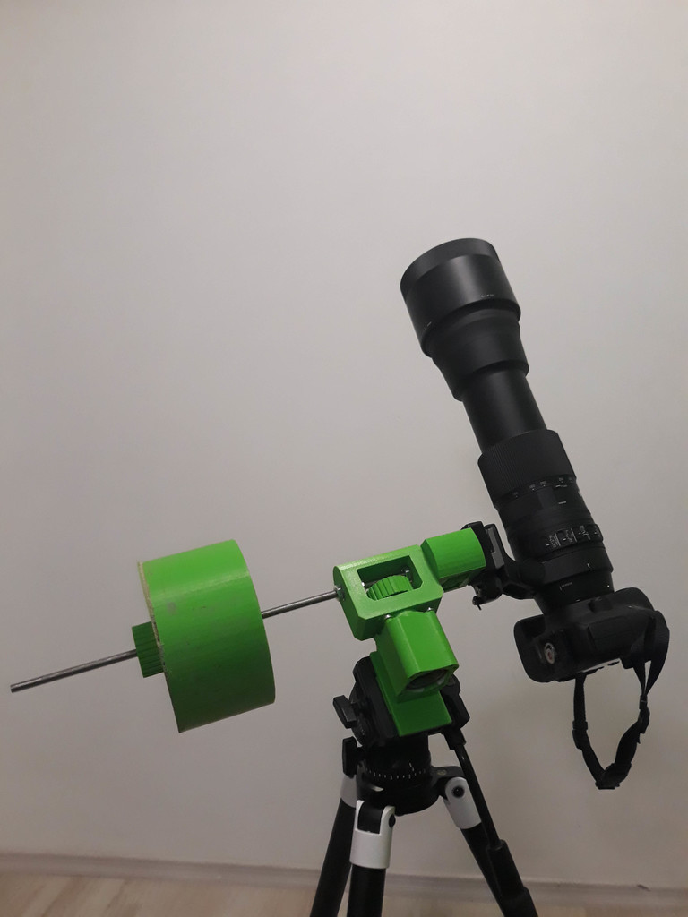Counterweight system for 3D printed Astro Tracker
