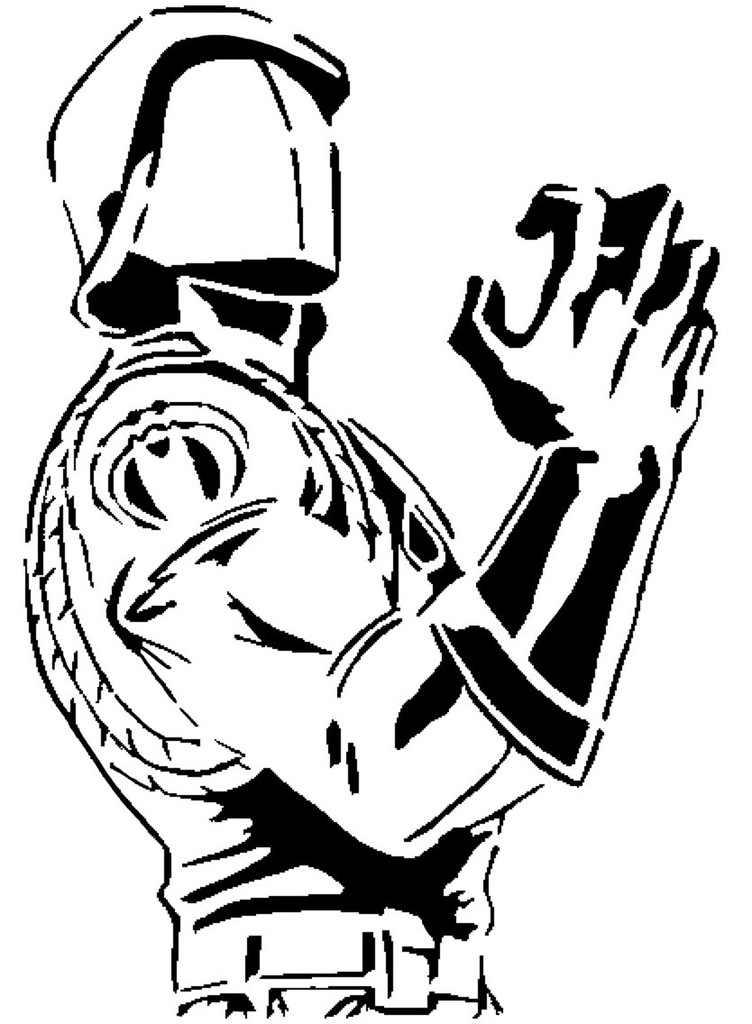 G.I Joe Cobra Commander stencil