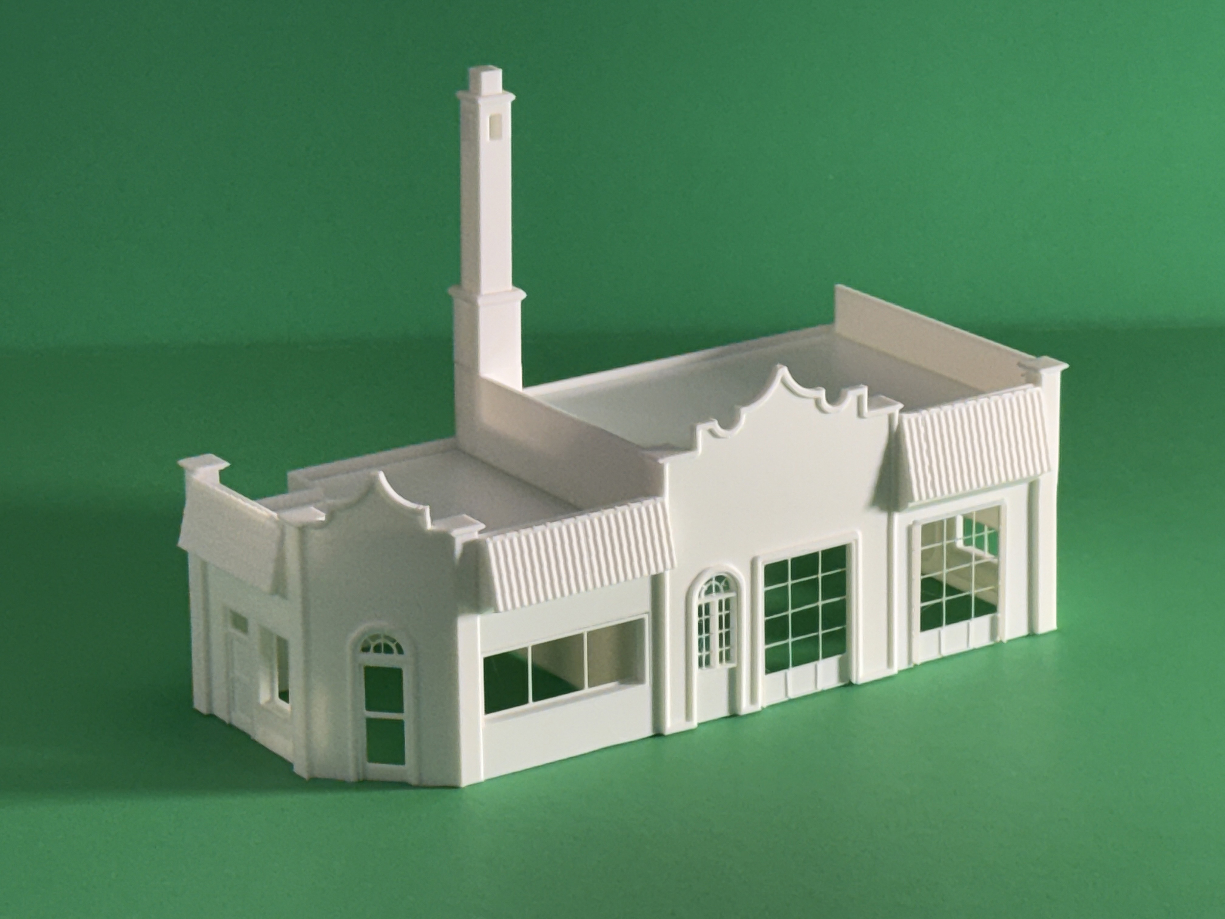 GAS STATION 1941 1:87 HO SCALE