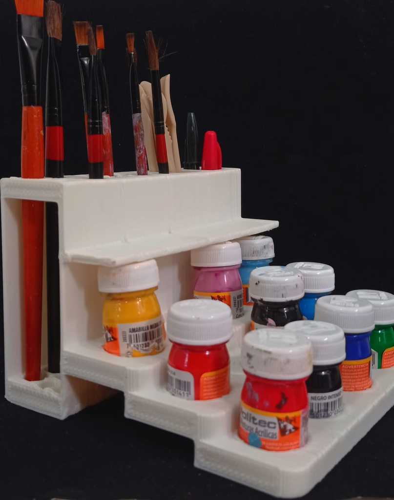 Paint rack politec 20 ml with rack brushes