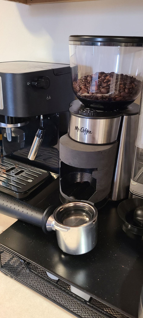 Mr Coffee burr grinder portafilter holder