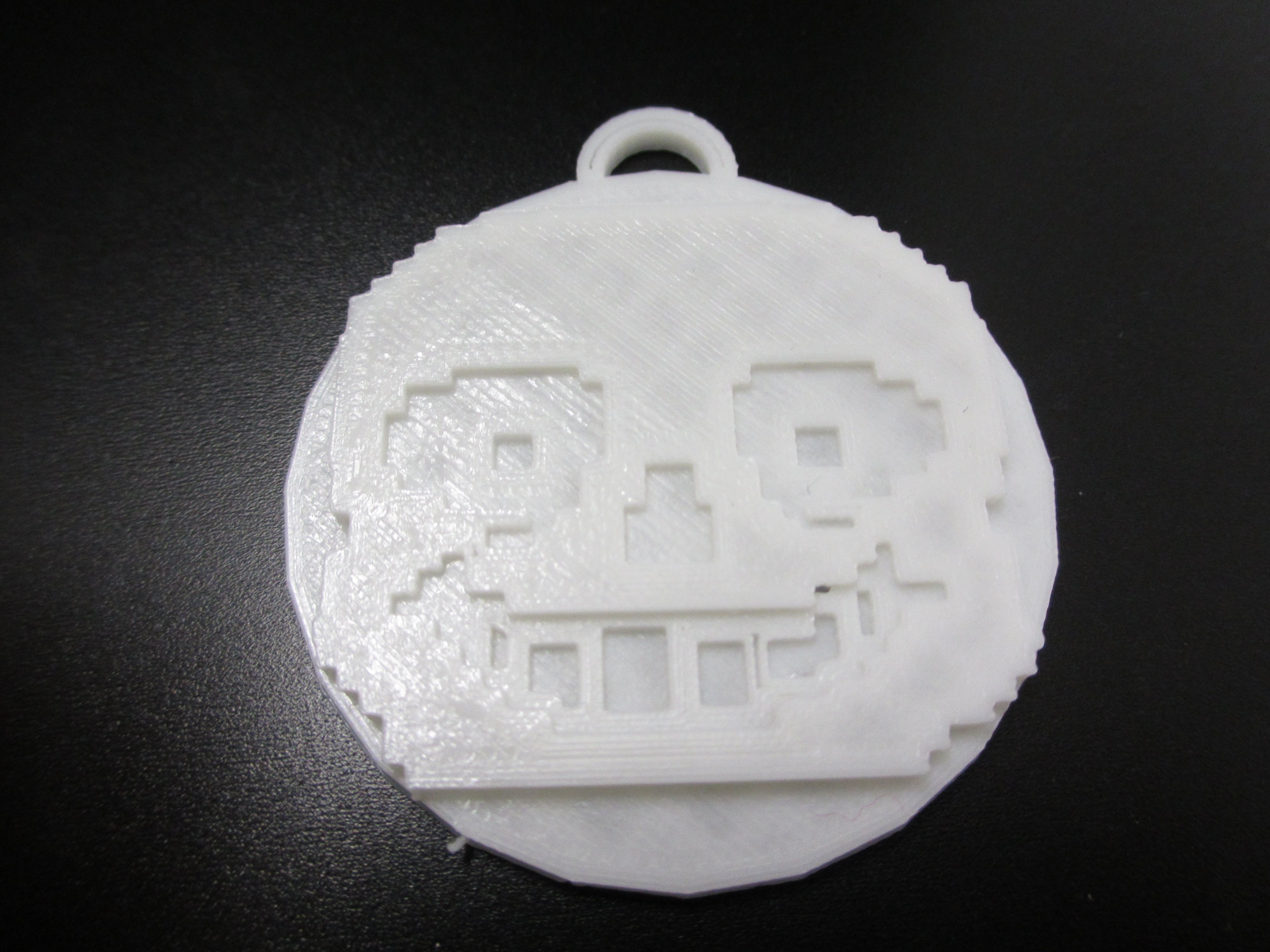 Pixel Skull Keytag