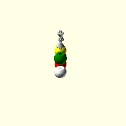 Miniatura 3 do modelo 3D molecular model (customizable)