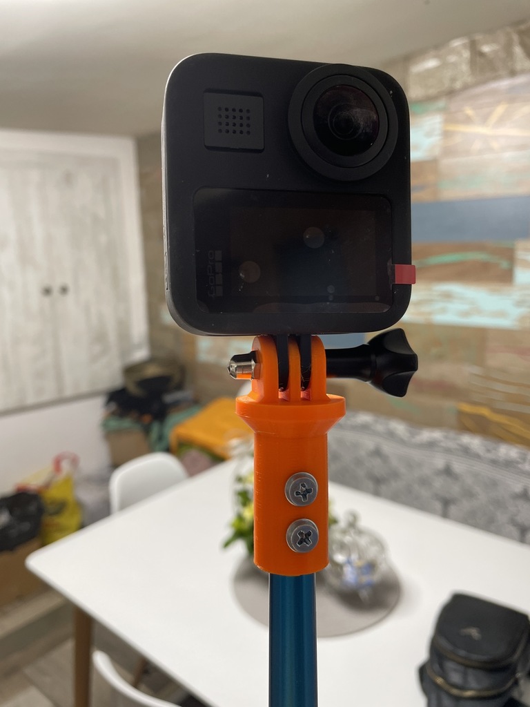 Action cam mount for trekking pole.