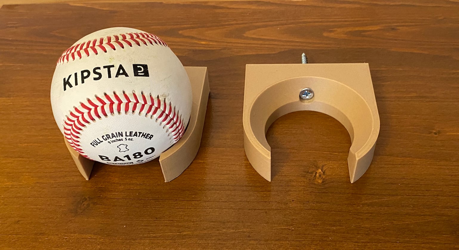 Baseball wall holder