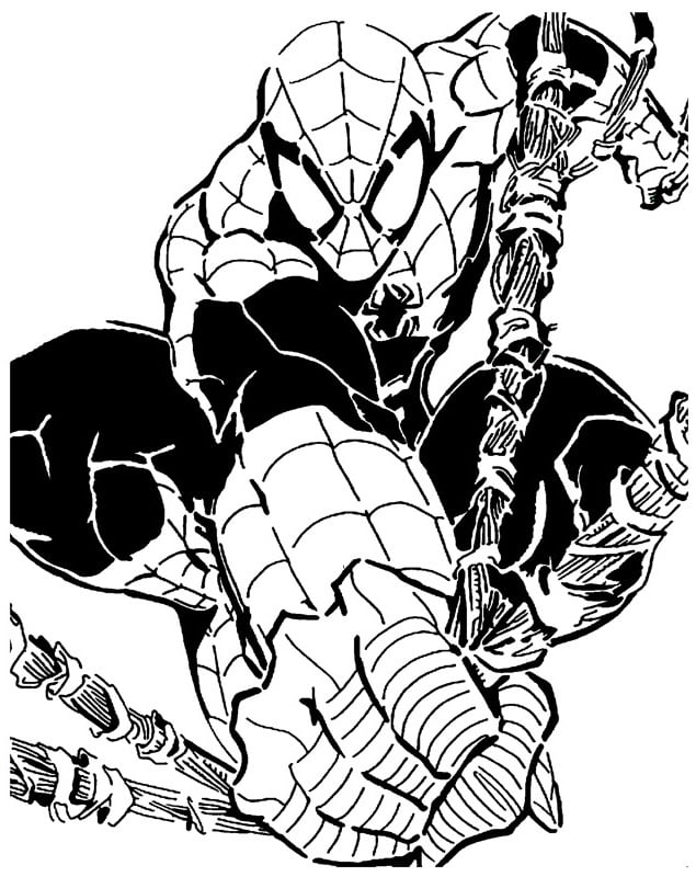 Spiderman stencil 9 