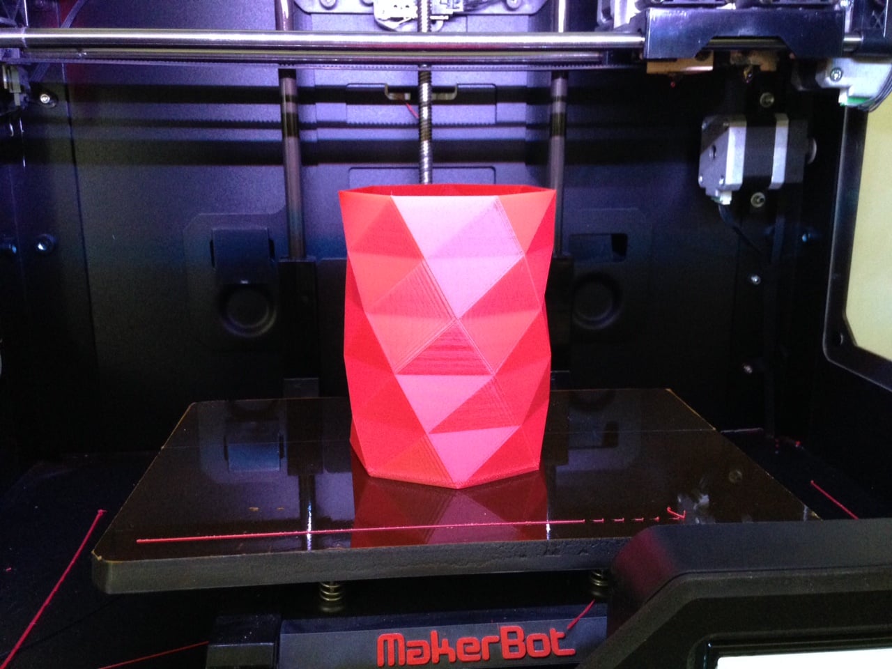 Polygonal vase