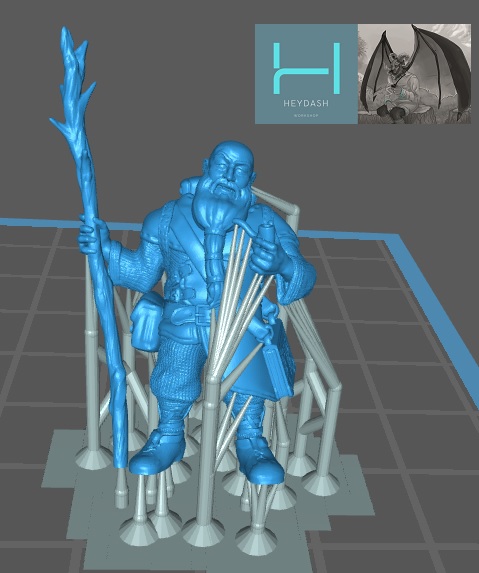 Pre-supported Dwarf Mage