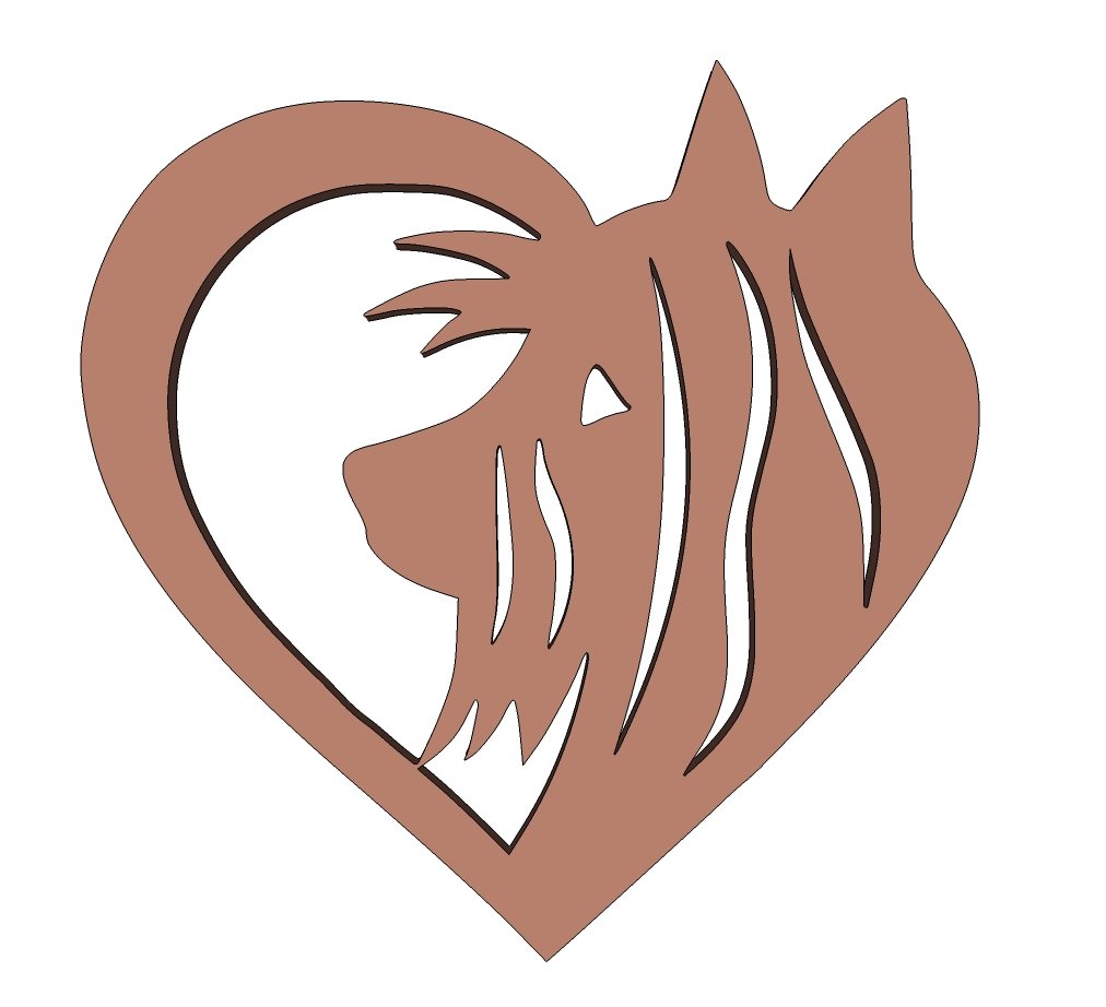 Yorkie Heart Design