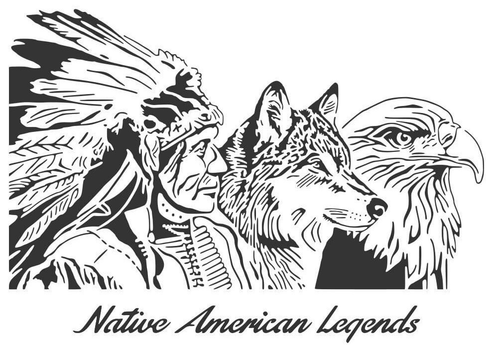 Native American stencil