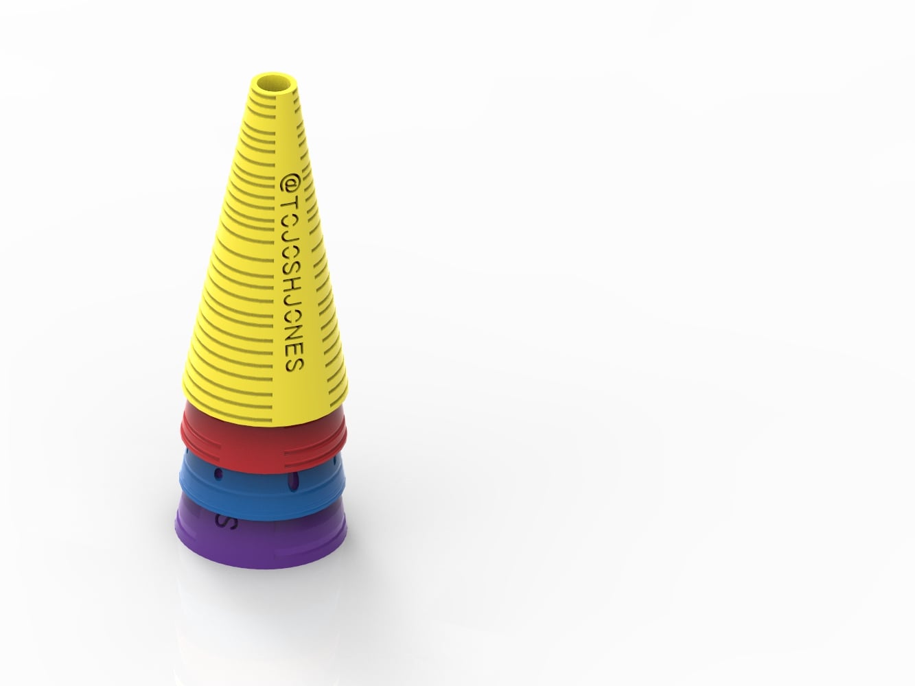 Stackable therapy cones
