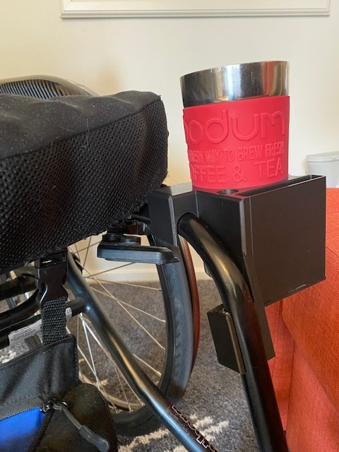 Cupholder for wheelchair