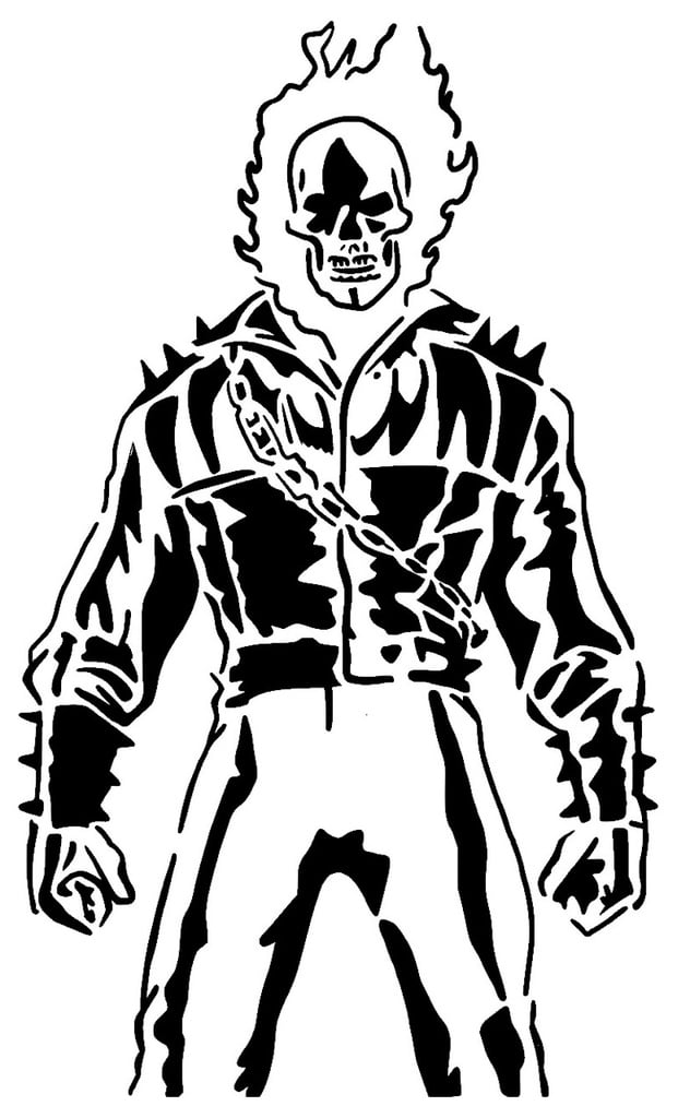 Ghost Rider stencil 4