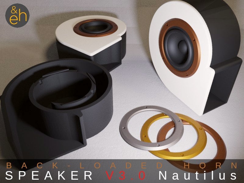 Back Horn Speaker V3.0 Nautilus - Bluetooth, Active, Passive